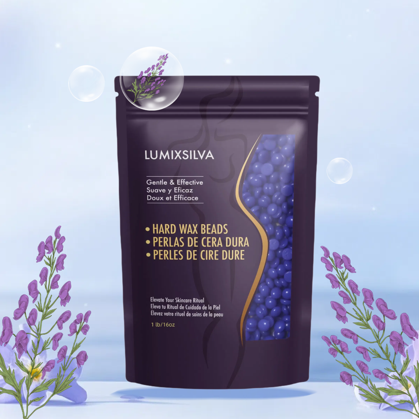 Dreamfield Lavender Hard Wax Beads for a Relaxing Skin Ritual