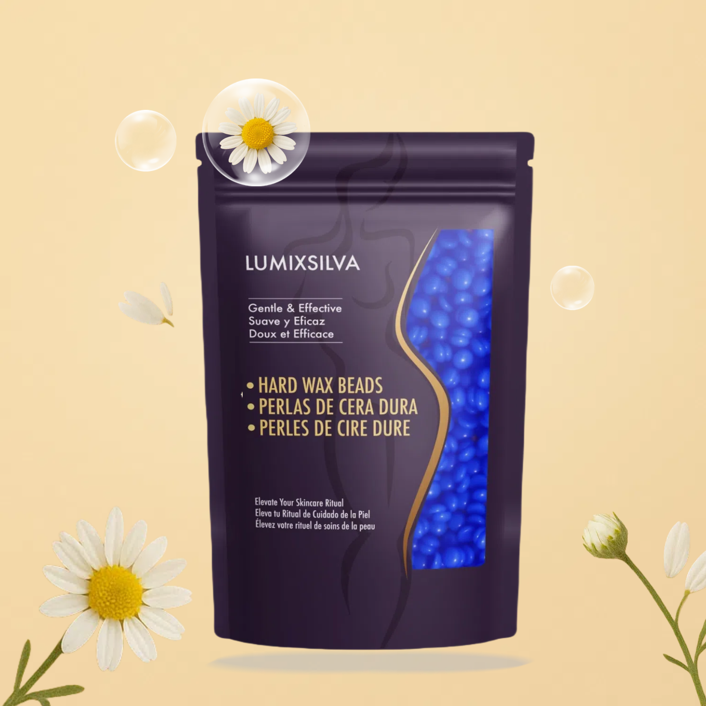 Ocean Ease Chamomile Hard Wax Beads for Soothing Skin Ritual
