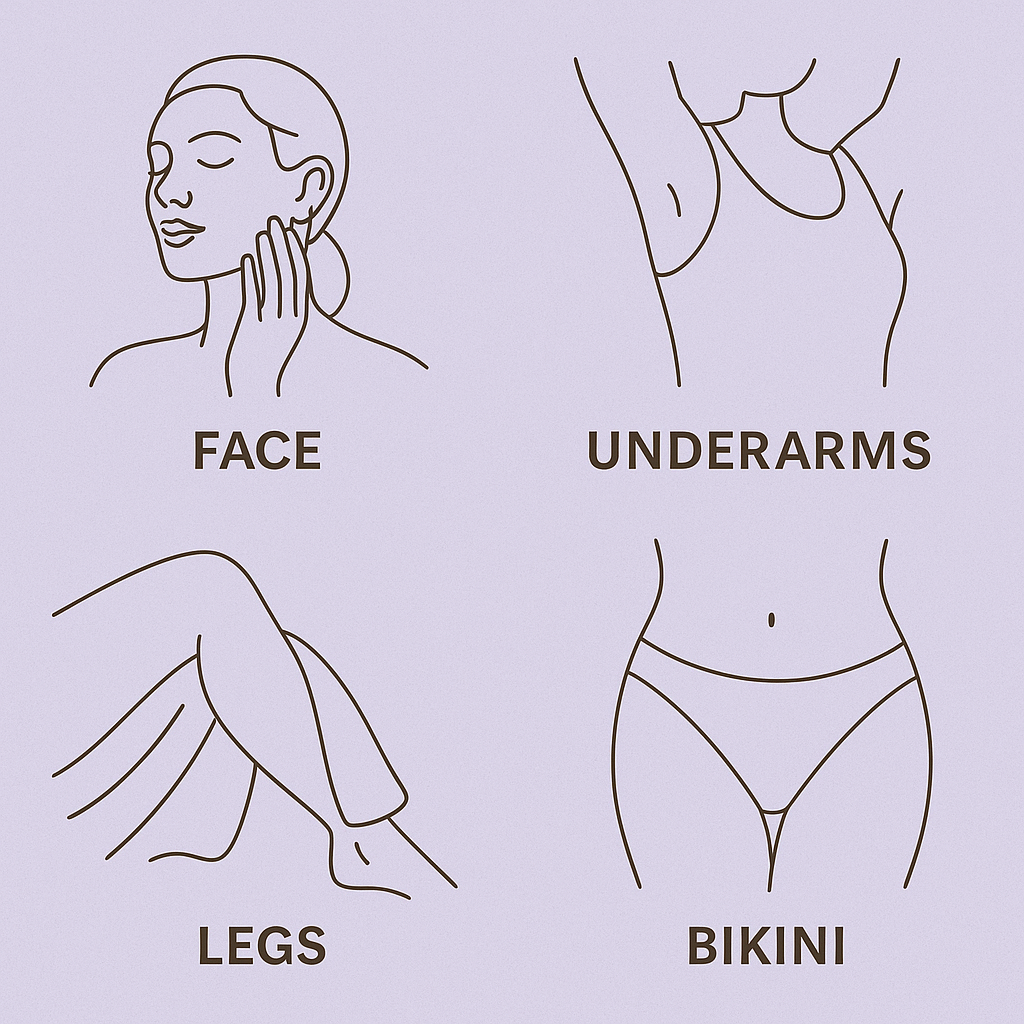 Best Wax for Different Body Areas: Face, Underarms, Legs, and Bikini