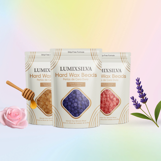 Bliss Bloom Floral Wax Trio - Waxing Kit for Beginners (Rose, Lavender, Honey) - 10.6 oz (300g)