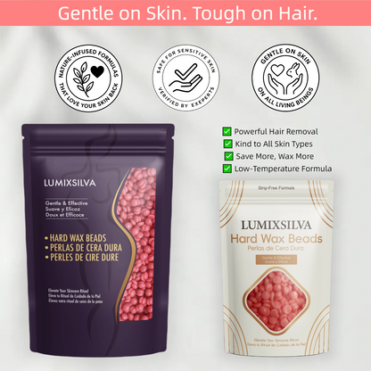 Blush Petal Pink Rose Hard Wax Beads for a Soft Skin Ritual