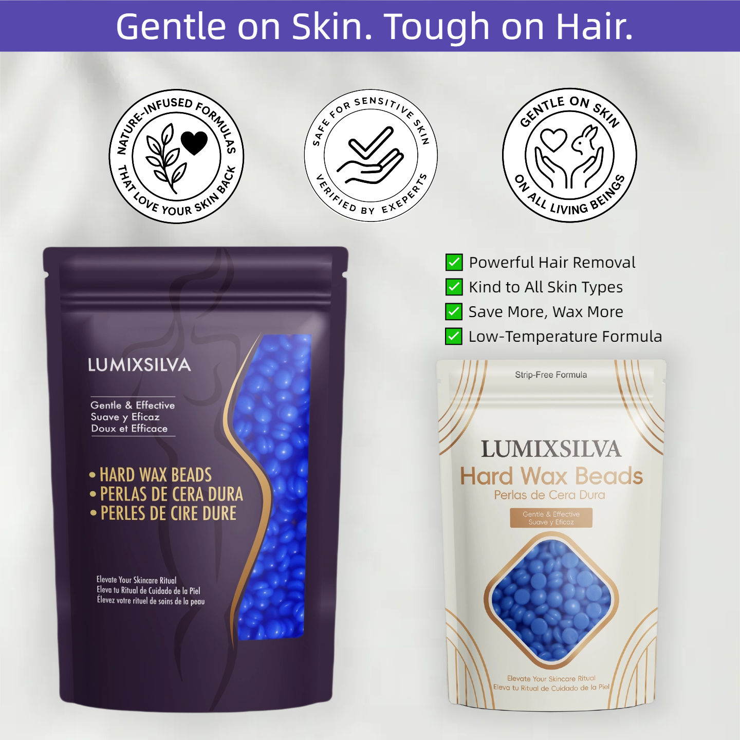 Ocean Ease Chamomile Hard Wax Beads for Soothing Skin Ritual