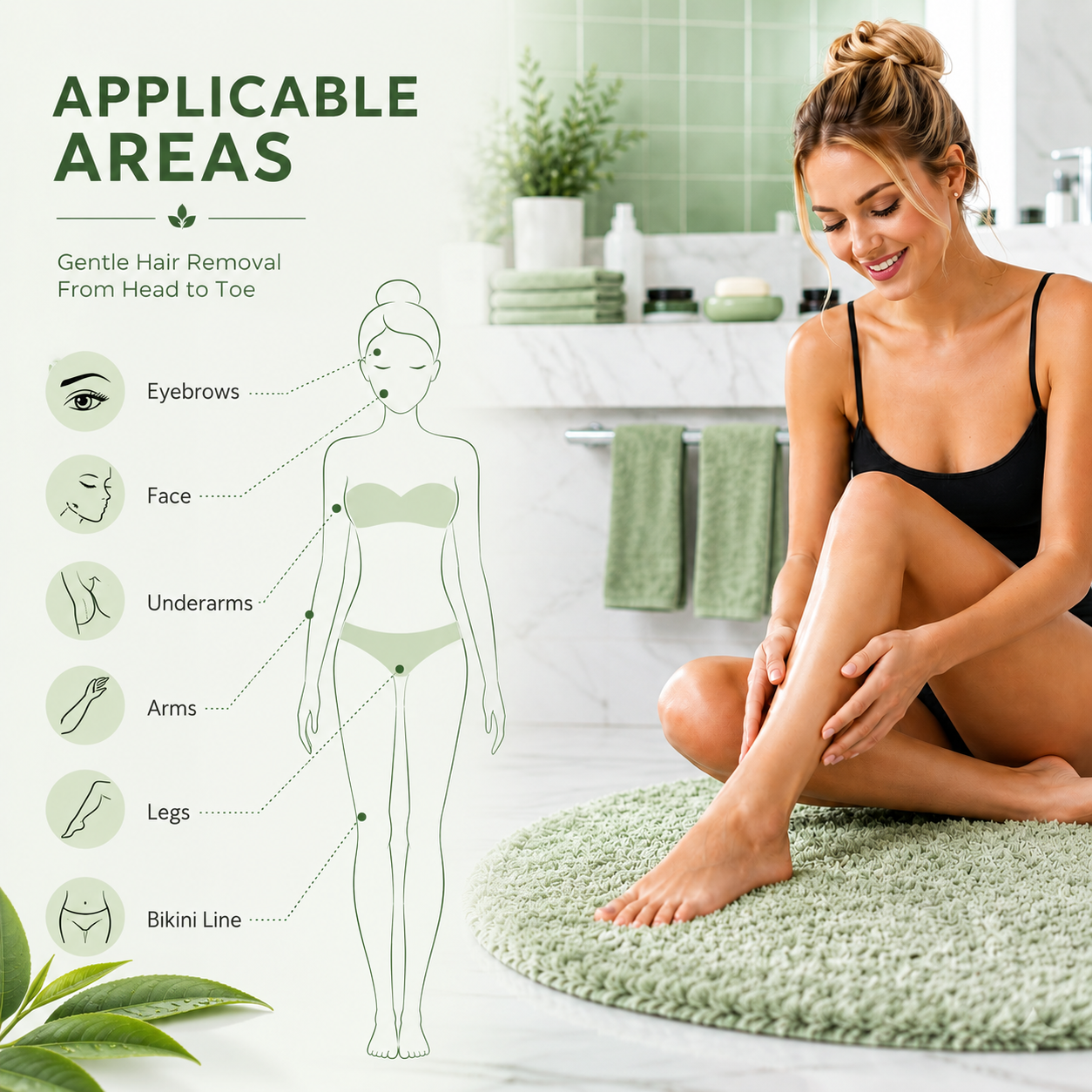 Tea Tree Hard Wax Beads for Brazilian & Bikini Waxing