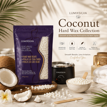 Coconut Hard Wax Beads for Bikini & Body Waxing