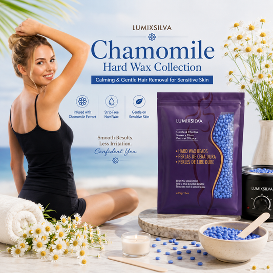 Chamomile Hard Wax Beads for Facial Hair Removal