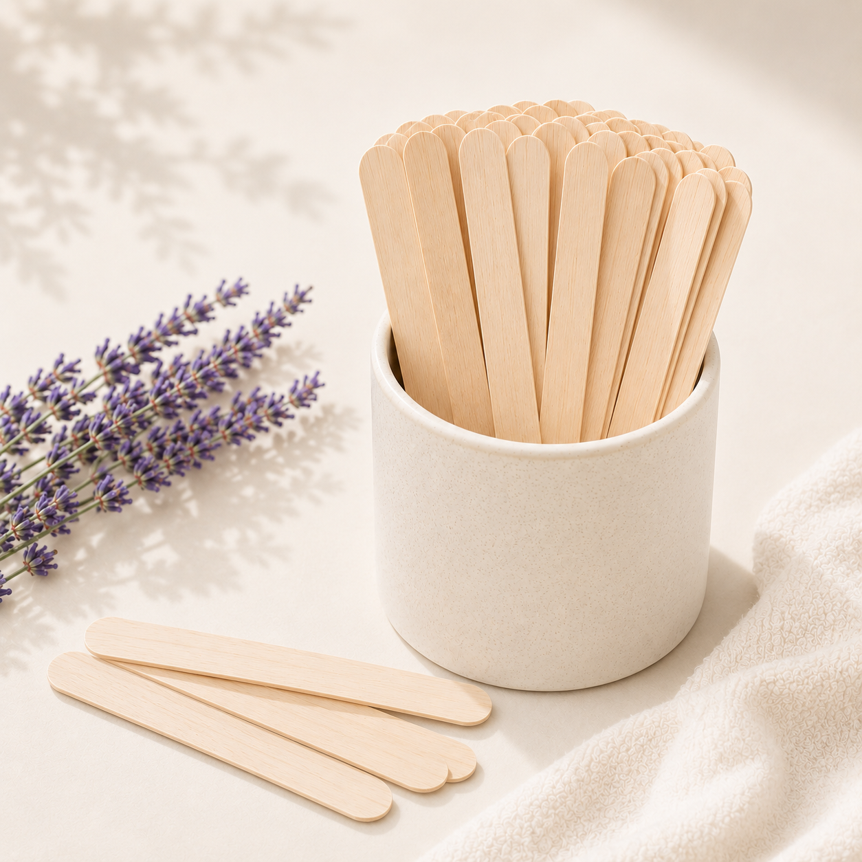 At-Home Wax Applicator Sticks-50Pcs