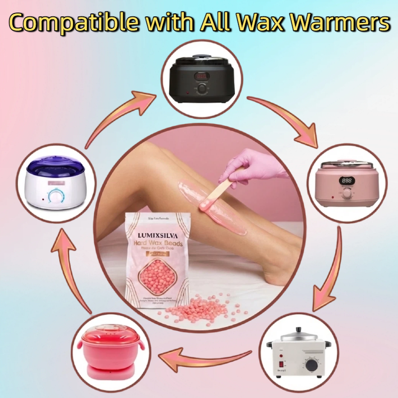 Blush Petal Rose Hard Wax Beads – Gentle Touch Hair Removal for Delicate Skin