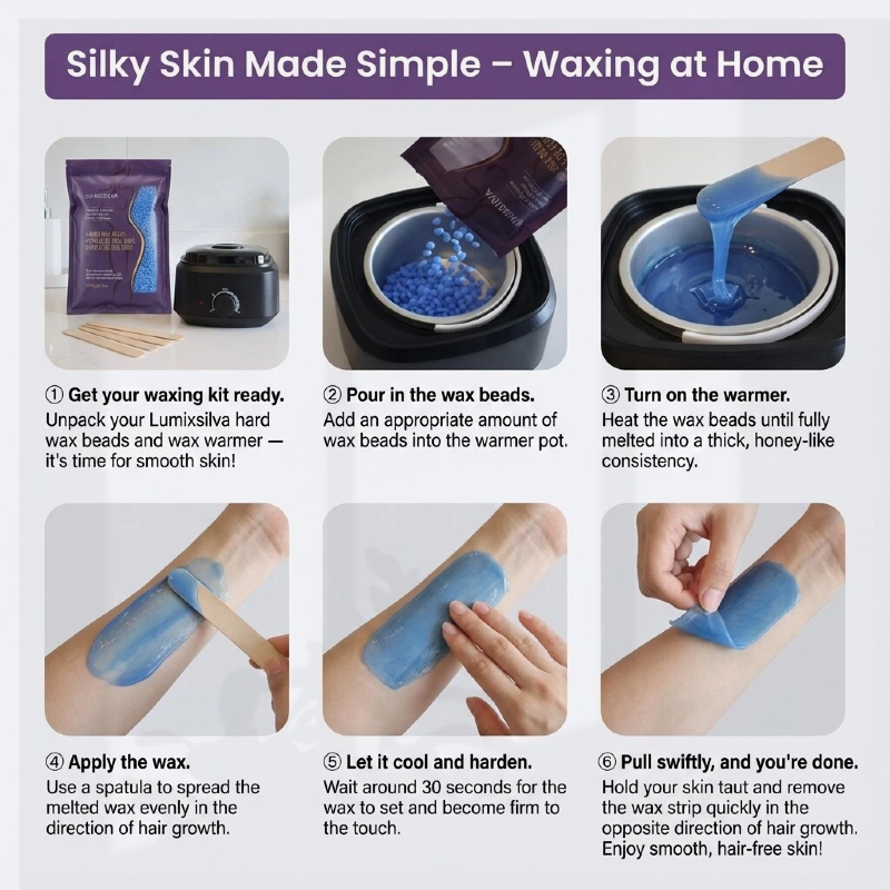 Blush Petal Rose Hard Wax Beads – Gentle Touch Hair Removal for Delicate Skin