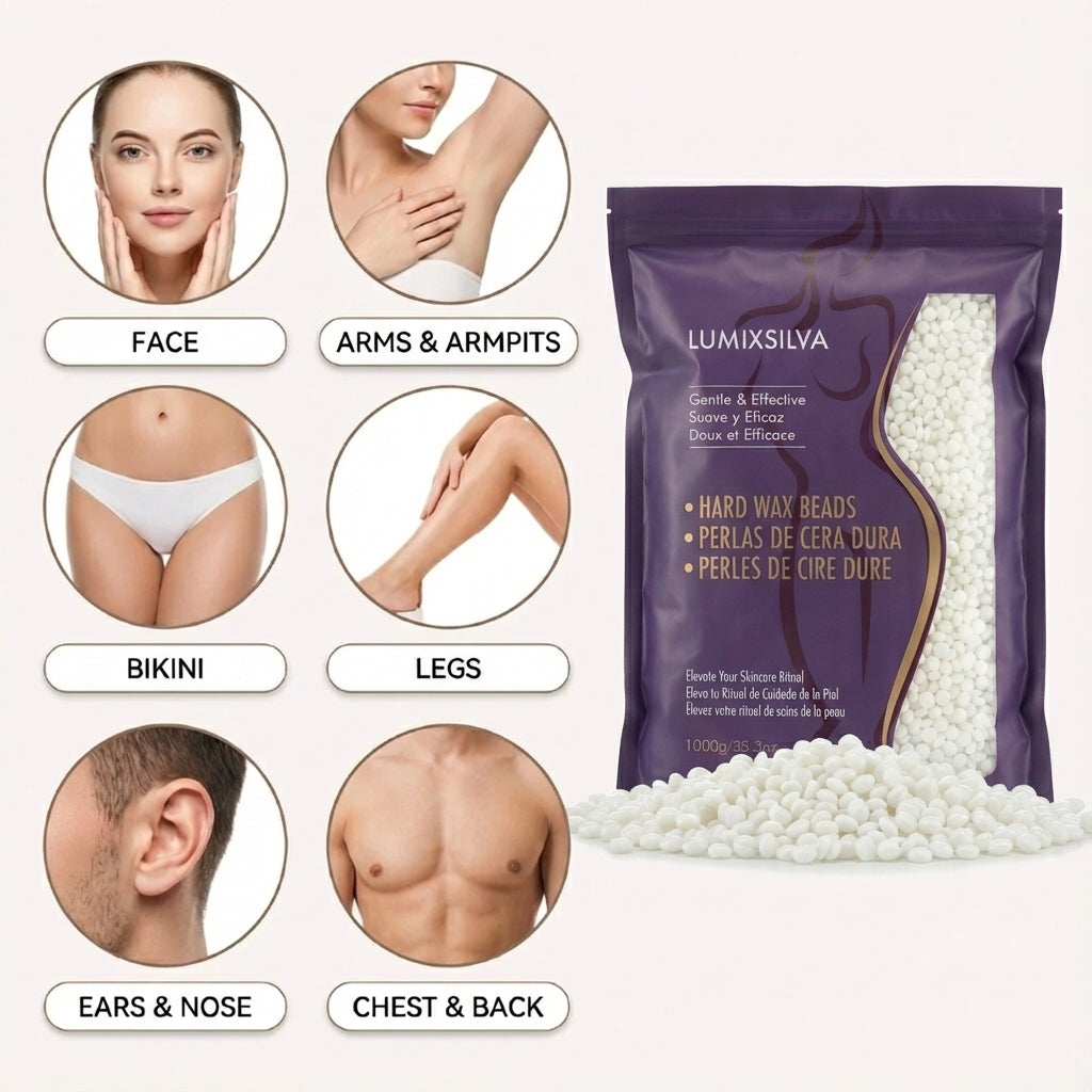 Coconut Hard Wax Beads for Bikini & Body Waxing
