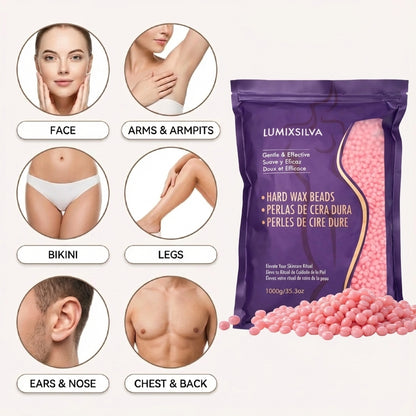 Blush Petal Rose Hard Wax Beads – Gentle Touch Hair Removal for Delicate Skin