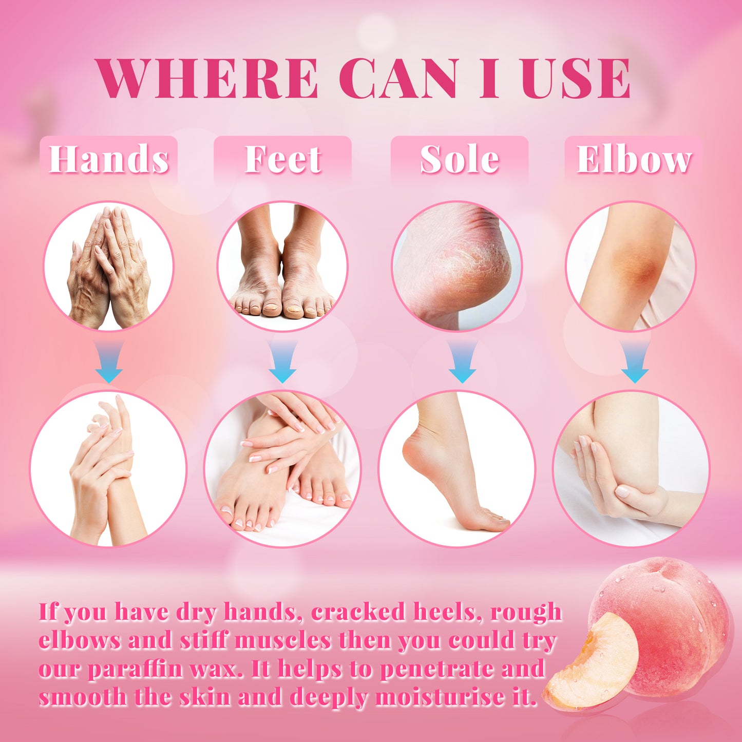 Peach Glow Paraffin Wax Refill