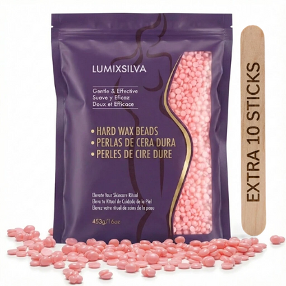 Blush Petal Rose Hard Wax Beads – Gentle Touch Hair Removal for Delicate Skin