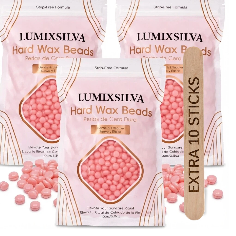 Blush Petal Rose Hard Wax Beads – Gentle Touch Hair Removal for Delicate Skin