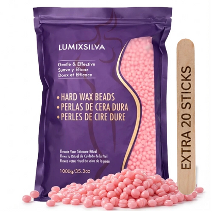 Blush Petal Rose Hard Wax Beads – Gentle Touch Hair Removal for Delicate Skin