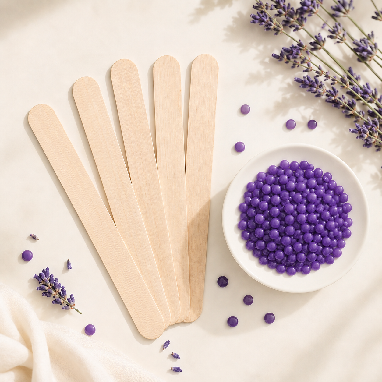 At-Home Wax Applicator Sticks-50Pcs